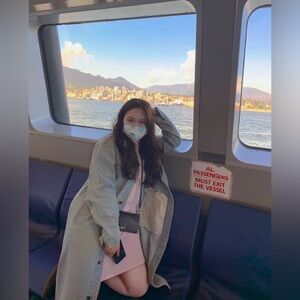 Aritzia TNA washed blue jean jacket